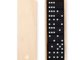 Houten domino-spel